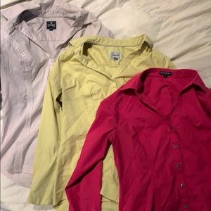 3 express button down shirts